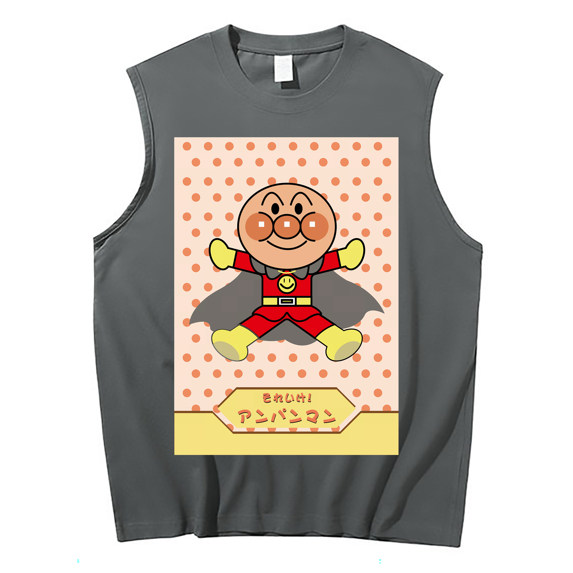 （画像用） アンパンマン Anpanman コットン100％タンクトップ（フロントプリント）